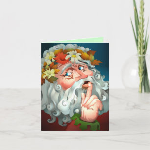 CHRISTMAS SECRET SANTA NOTE GIFT INSERT Card Feiertagskarte