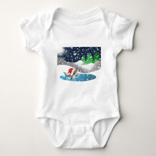 Christmas Shark Baby Strampler