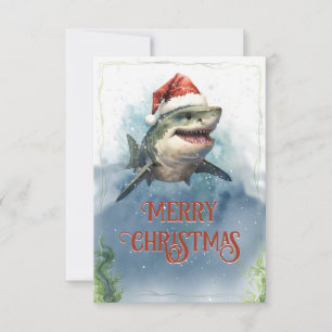 Christmas Shark Dankeskarte