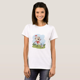Christmas Sheep playing soccer T-Shirt