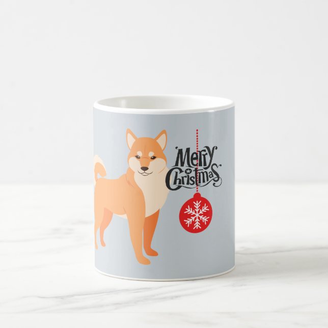 Christmas Shiba Inu Kaffeetasse (Mittel)