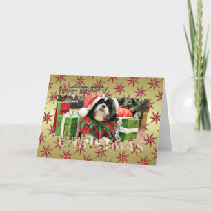 Christmas - Shih Tzu - Riley Feiertagskarte