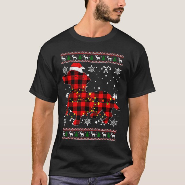 Christmas Shirt For Dachshund Lover Gift Santa Buf (Vorderseite)