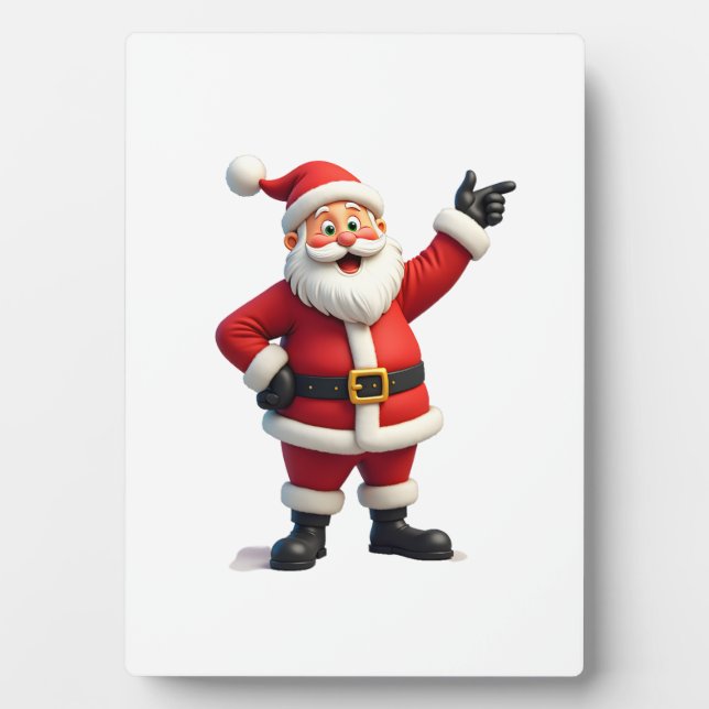 Christmas Shirts for Boys Kids Dabbing Santa Xmas Fotoplatte (Vorderseite)