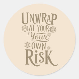 Christmas | Silvesteraufkleber Runder Aufkleber