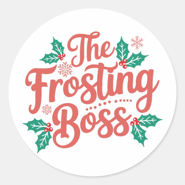 Christmas | Silvesteraufkleber Runder Aufkleber (Vorderseite)