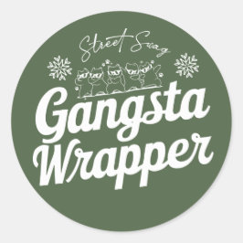 Christmas | Silvesteraufkleber Runder Aufkleber