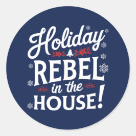 Christmas | Silvesteraufkleber Runder Aufkleber