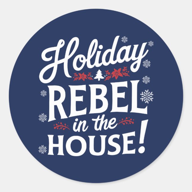 Christmas | Silvesteraufkleber Runder Aufkleber (Vorderseite)