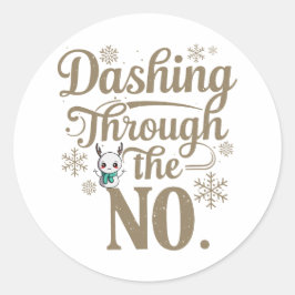 Christmas | Silvesteraufkleber Runder Aufkleber