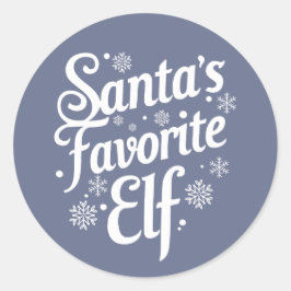 Christmas | Silvesteraufkleber Runder Aufkleber