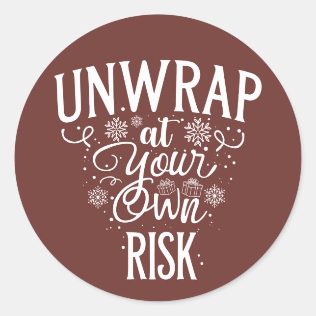 Christmas | Silvesteraufkleber Runder Aufkleber (Vorderseite)