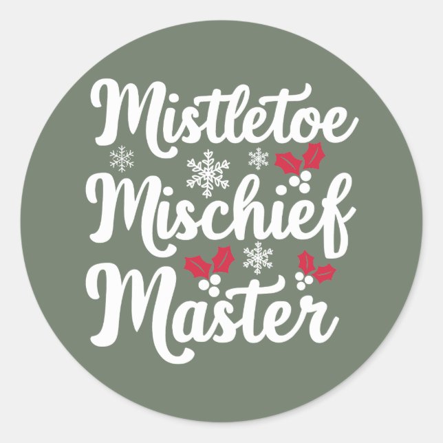 Christmas | Silvesteraufkleber Runder Aufkleber (Vorderseite)