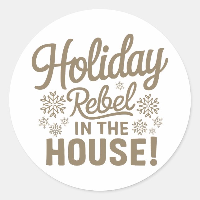 Christmas | Silvesteraufkleber Runder Aufkleber (Vorderseite)