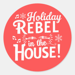 Christmas | Silvesteraufkleber Runder Aufkleber