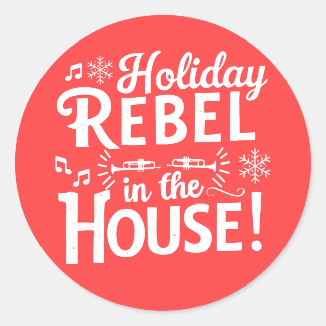 Christmas | Silvesteraufkleber Runder Aufkleber (Vorderseite)