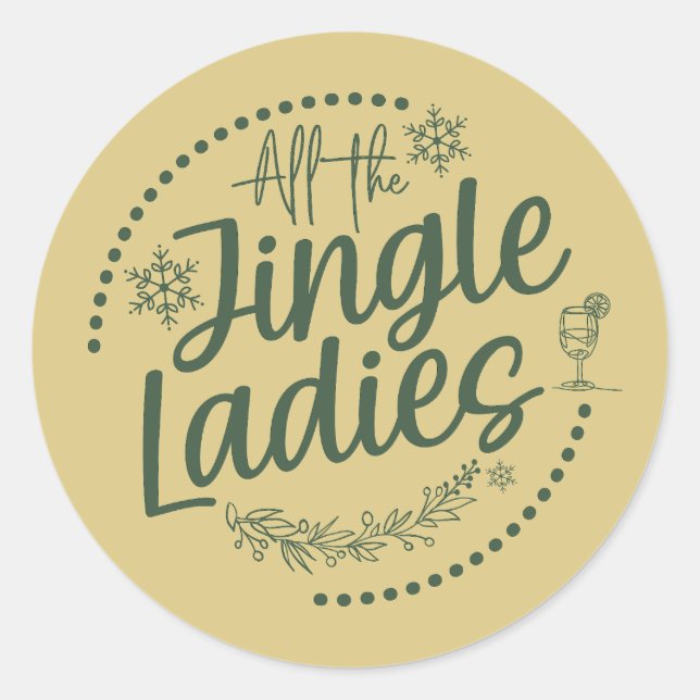 Christmas | Silvesteraufkleber Runder Aufkleber (Vorderseite)