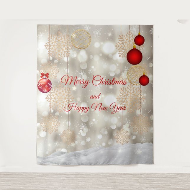 Christmas Simple Backdrop  Wandteppich (Vorderseite)