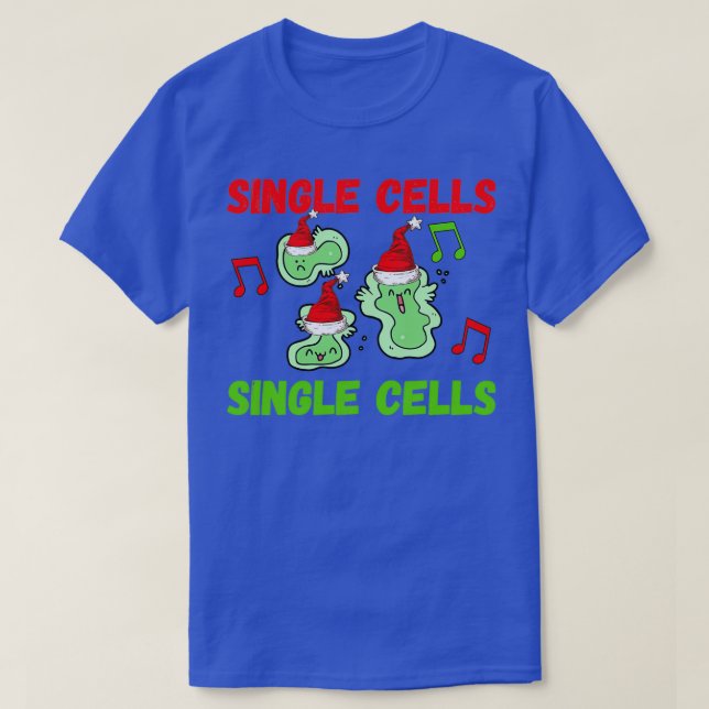 CHRISTMAS SINGLE ZELLEN SINGLE ZELLEN FUNNFORSCHUN T-Shirt (Design vorne)