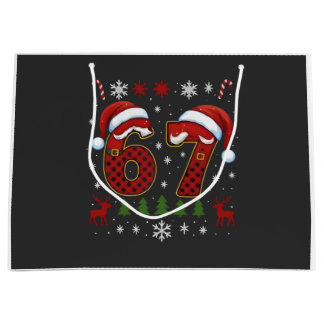 Christmas Six Seven 67 Santa Xmas Gen Alpha Große Geschenktüte