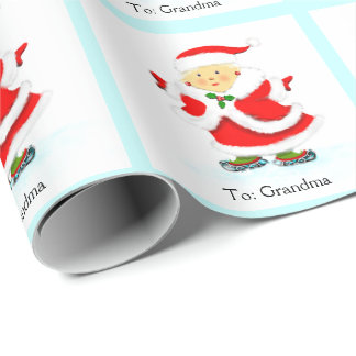 Christmas Skaten Geschenkpapier