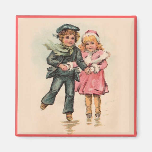 Christmas Skaten Magnet (Vorne)