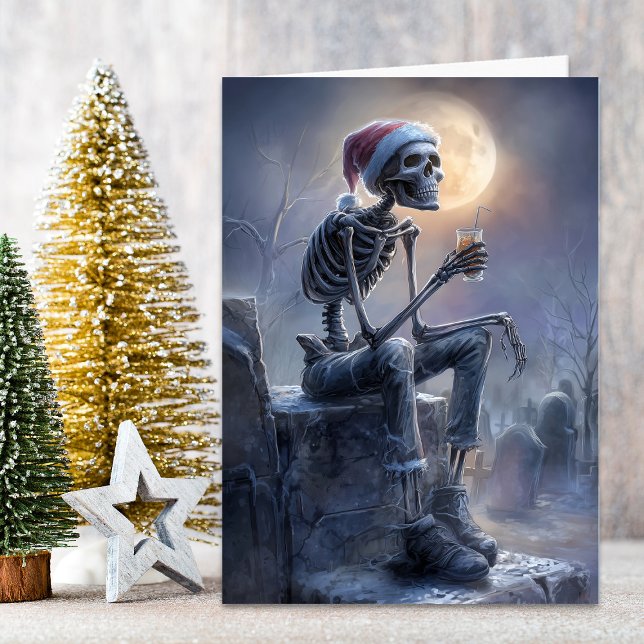 Christmas Skeleton Feiertagskarte (Von Creator hochgeladen)