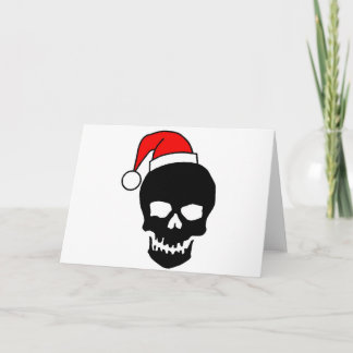Christmas Skull Black Feiertagskarte
