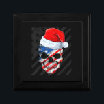 Christmas Skull Skelett Santa Cap Erinnerungskiste<br><div class="desc">Christmas Skull Skelett Santa Cap</div>