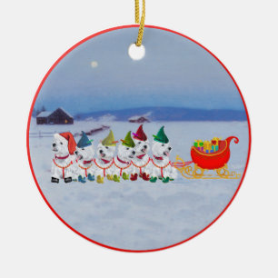 Christmas Sleigh Keramikornament