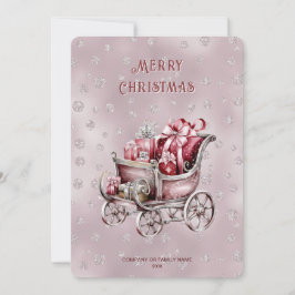 Christmas Sleigh With Gifts Holiday Card Feiertagskarte