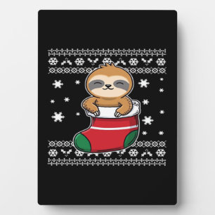 Christmas Sloth Classic T - Shirt Fotoplatte