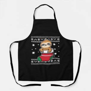 Christmas Sloth Classic T - Shirt Schürze