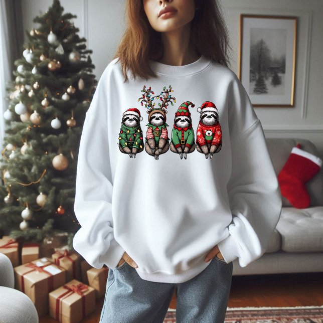 Christmas Sloth Sweatshirt (Von Creator hochgeladen)