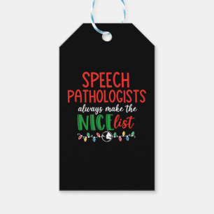 Christmas SLP speech pathologist Geschenkanhänger