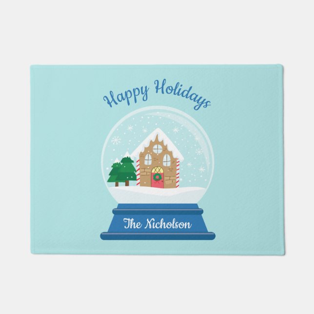 CHRISTMAS SNOW GLOBE FUßMATTE (Vorderseite)