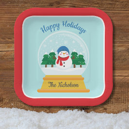 CHRISTMAS SNOW GLOBE PAPPTELLER