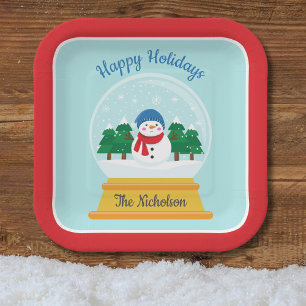 CHRISTMAS SNOW GLOBE PAPPTELLER