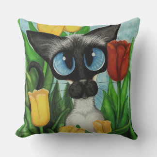 Christmas Snow Siamese Cat American MoJo Pillows Kissen