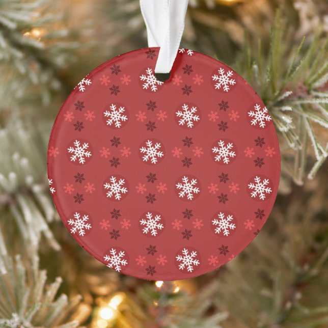 Christmas Snowflake Art Pattern Ornament (Baum)