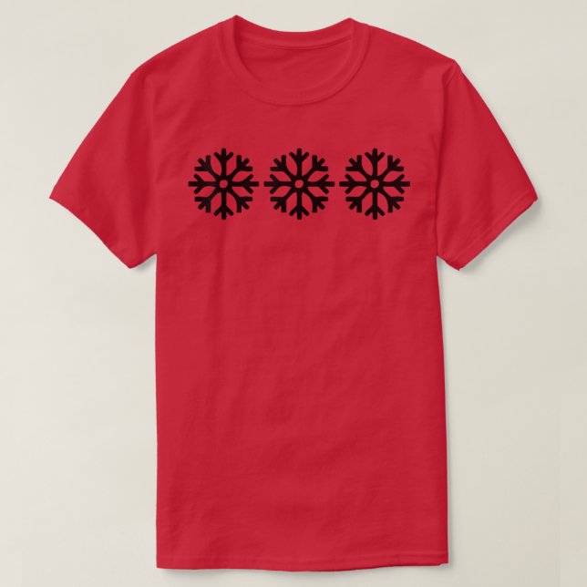 Christmas Snowflake Trendy  T-Shirt (Design vorne)