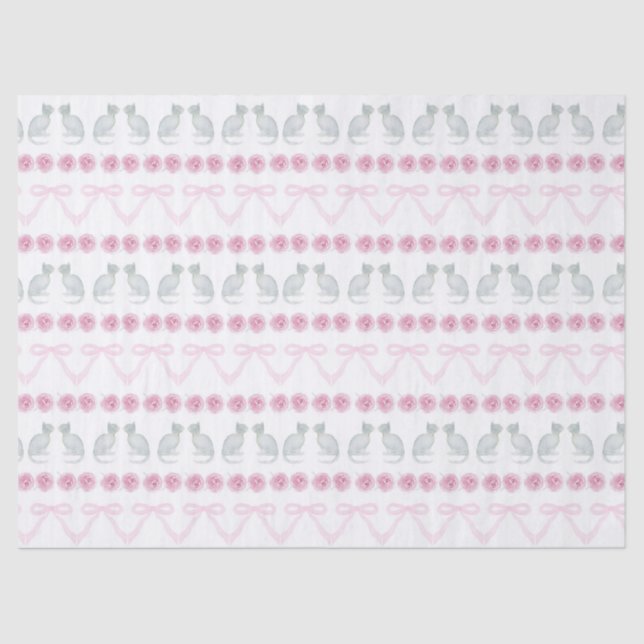 Christmas Snowflakes and Trees Seidenpapier (Vorderseite)