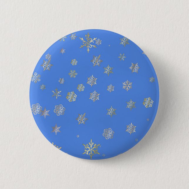 CHRISTMAS SNOWFLAKES BUTTON (Vorderseite)