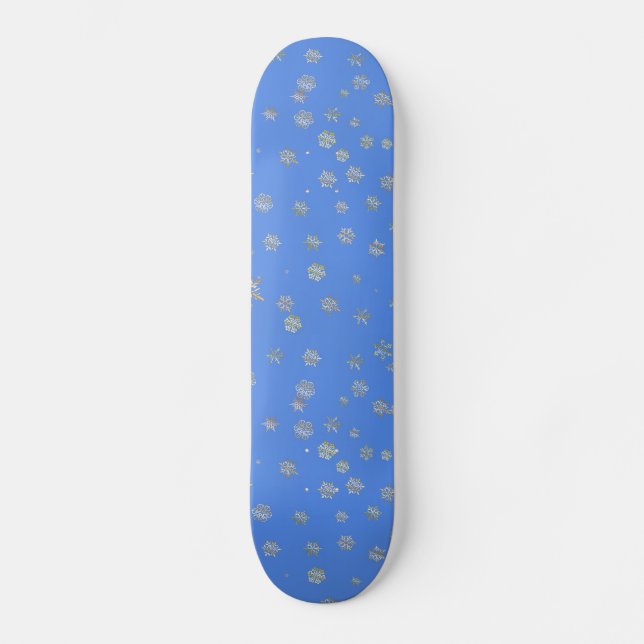 CHRISTMAS SNOWFLAKES SKATEBOARD (Vorderseite)