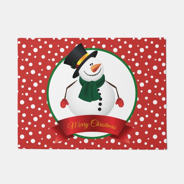 Christmas Snowman Doormat Fußmatte (Vorderseite)