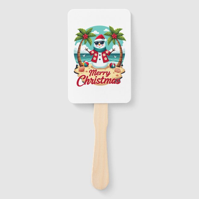 christmas Snowman Fächer (Vorderseite)