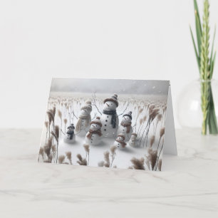 Christmas Snowman Feiertagskarte