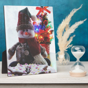 CHRISTMAS SNOWMAN FOTOPLATTE