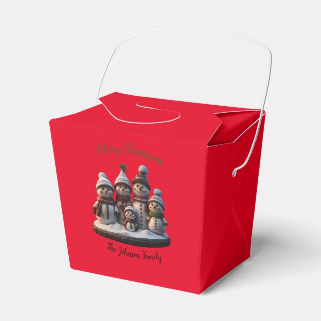 Christmas Snowman Geschenkschachtel (Vorderseite)