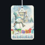 CHRISTMAS SNOWMAN GIFTS AND TOY TRAIN AUTOLUFTERFRISCHER<br><div class="desc">Ein fröhlicher Schneemann mit einem hohen Hut steht vor einem schneebedeckten Haus,  umgeben von bunten Geschenkboxen. Schneeflocken fallen sanft vom Himmel und schaffen eine festliche Winterwunderlandszene. Digitale Kunstfotografie CS5 Special Thanx to pixabay.com Bilder: vilkasss ai-generiert-8426660 Pixaline Weihnachten-3030279 OpenClipart-Vectors Spielzeugzug-154101 sharonjoy17 ai-created-83911118 5</div>